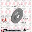 ZIMMERMANN 250.1343.20 - Jeu de 2 disques de frein avant