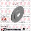 ZIMMERMANN 250.1345.20 - Jeu de 2 disques de frein arrière