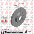 ZIMMERMANN 250.1347.20 - Jeu de 2 disques de frein avant