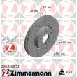 ZIMMERMANN 250.1360.52 - Jeu de 2 disques de frein avant