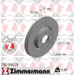 ZIMMERMANN 250.1365.20 - Jeu de 2 disques de frein avant