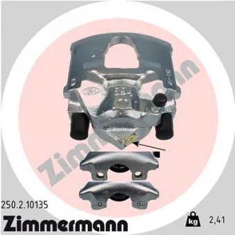 ZIMMERMANN 250.2.10135 - Étrier de frein avant droit