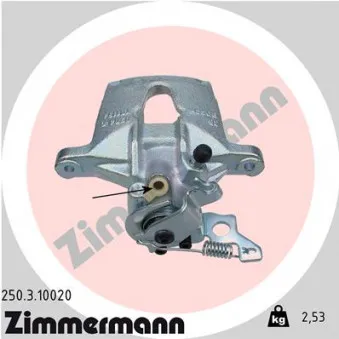Étrier de frein arrière gauche ZIMMERMANN OEM 1133216