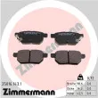 ZIMMERMANN 25016.143.1 - Jeu de 4 plaquettes de frein arrière
