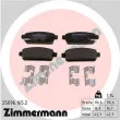 ZIMMERMANN 25096.165.2 - Jeu de 4 plaquettes de frein arrière