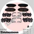 ZIMMERMANN 25119.170.2 - Jeu de 4 plaquettes de frein avant