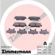 ZIMMERMANN 25153.155.1 - Jeu de 4 plaquettes de frein arrière
