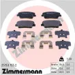 ZIMMERMANN 25153.155.2 - Jeu de 4 plaquettes de frein arrière