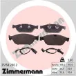 ZIMMERMANN 25158.200.2 - Jeu de 4 plaquettes de frein avant