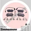 ZIMMERMANN 25214.175.5 - Jeu de 4 plaquettes de frein arrière