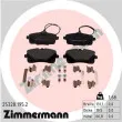 ZIMMERMANN 25328.195.2 - Jeu de 4 plaquettes de frein avant