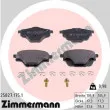 ZIMMERMANN 25827.175.1 - Jeu de 4 plaquettes de frein arrière