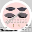 ZIMMERMANN 25827.175.2 - Jeu de 4 plaquettes de frein arrière