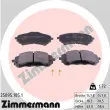 ZIMMERMANN 25895.185.1 - Jeu de 4 plaquettes de frein avant