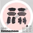ZIMMERMANN 25965.155.1 - Jeu de 4 plaquettes de frein arrière
