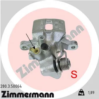 Étrier de frein arrière gauche ZIMMERMANN OEM 43013ST3E00