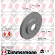ZIMMERMANN 280.3153.20 - Jeu de 2 disques de frein avant