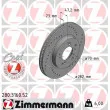 ZIMMERMANN 280.3160.52 - Jeu de 2 disques de frein avant