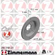 ZIMMERMANN 280.3181.20 - Jeu de 2 disques de frein arrière