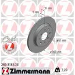 ZIMMERMANN 280.3183.20 - Jeu de 2 disques de frein arrière