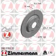 ZIMMERMANN 280.3190.20 - Jeu de 2 disques de frein arrière