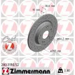 ZIMMERMANN 280.3190.52 - Jeu de 2 disques de frein arrière