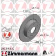 Jeu de 2 disques de frein arrière ZIMMERMANN [280.3193.20]