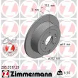 ZIMMERMANN 285.3517.20 - Jeu de 2 disques de frein arrière