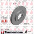 ZIMMERMANN 285.3522.20 - Jeu de 2 disques de frein avant