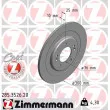 ZIMMERMANN 285.3526.20 - Jeu de 2 disques de frein arrière