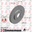 ZIMMERMANN 290.2260.20 - Jeu de 2 disques de frein avant