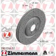ZIMMERMANN 290.2264.52 - Jeu de 2 disques de frein avant