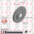 ZIMMERMANN 320.3809.20 - Jeu de 2 disques de frein avant