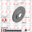 ZIMMERMANN 320.3813.20 - Jeu de 2 disques de frein avant