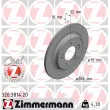 ZIMMERMANN 320.3814.20 - Jeu de 2 disques de frein arrière