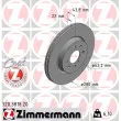 ZIMMERMANN 320.3818.20 - Jeu de 2 disques de frein avant