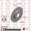 ZIMMERMANN 370.3055.20 - Jeu de 2 disques de frein arrière