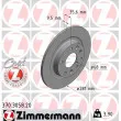 ZIMMERMANN 370.3058.20 - Jeu de 2 disques de frein arrière