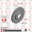 ZIMMERMANN 370.3074.52 - Jeu de 2 disques de frein avant