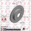 ZIMMERMANN 370.3089.20 - Jeu de 2 disques de frein arrière