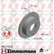 ZIMMERMANN 380.2110.20 - Jeu de 2 disques de frein arrière