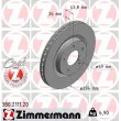 ZIMMERMANN 380.2111.20 - Jeu de 2 disques de frein avant