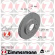 ZIMMERMANN 380.2157.20 - Jeu de 2 disques de frein avant