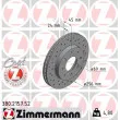 ZIMMERMANN 380.2157.52 - Jeu de 2 disques de frein avant