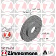 ZIMMERMANN 380.2166.52 - Jeu de 2 disques de frein avant