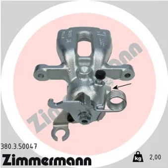 Étrier de frein arrière gauche ZIMMERMANN OEM 4544200701