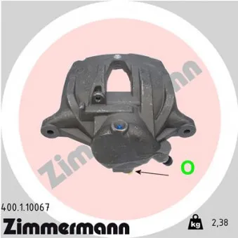 Étrier de frein avant gauche ZIMMERMANN OEM 0024204183