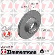 ZIMMERMANN 400.1061.20 - Jeu de 2 disques de frein avant
