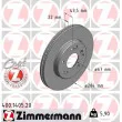 ZIMMERMANN 400.1405.20 - Jeu de 2 disques de frein avant