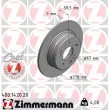 ZIMMERMANN 400.1420.20 - Jeu de 2 disques de frein arrière